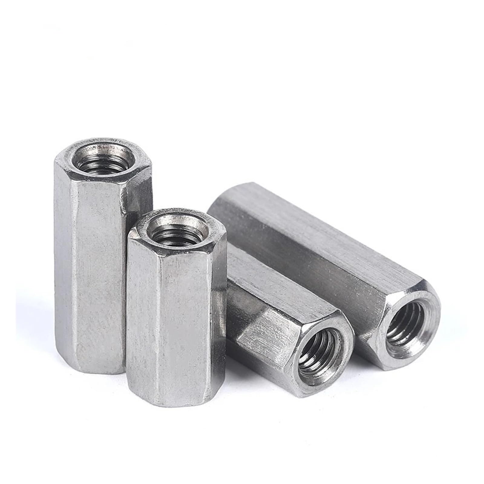 M3 M4 M5 M6 M8 ~ M24 304 A2 Acero inoxidable Hexágono Hexagonal Extensible Largo Alargado Varilla Conector Unión Manguito Tuerca de acoplamiento tubular(5Pcs,M20x30x60mm)