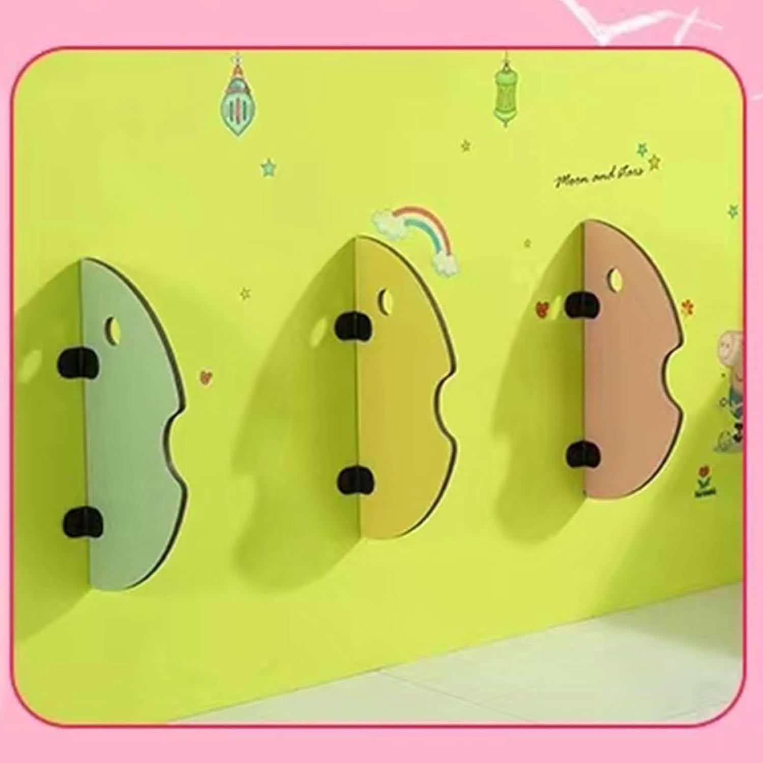 Childrens Urinal Baffle, Urinal Screen Toilet Partition, Kindergarten Wall-Mounted Urinal Partition, Toilet Partition