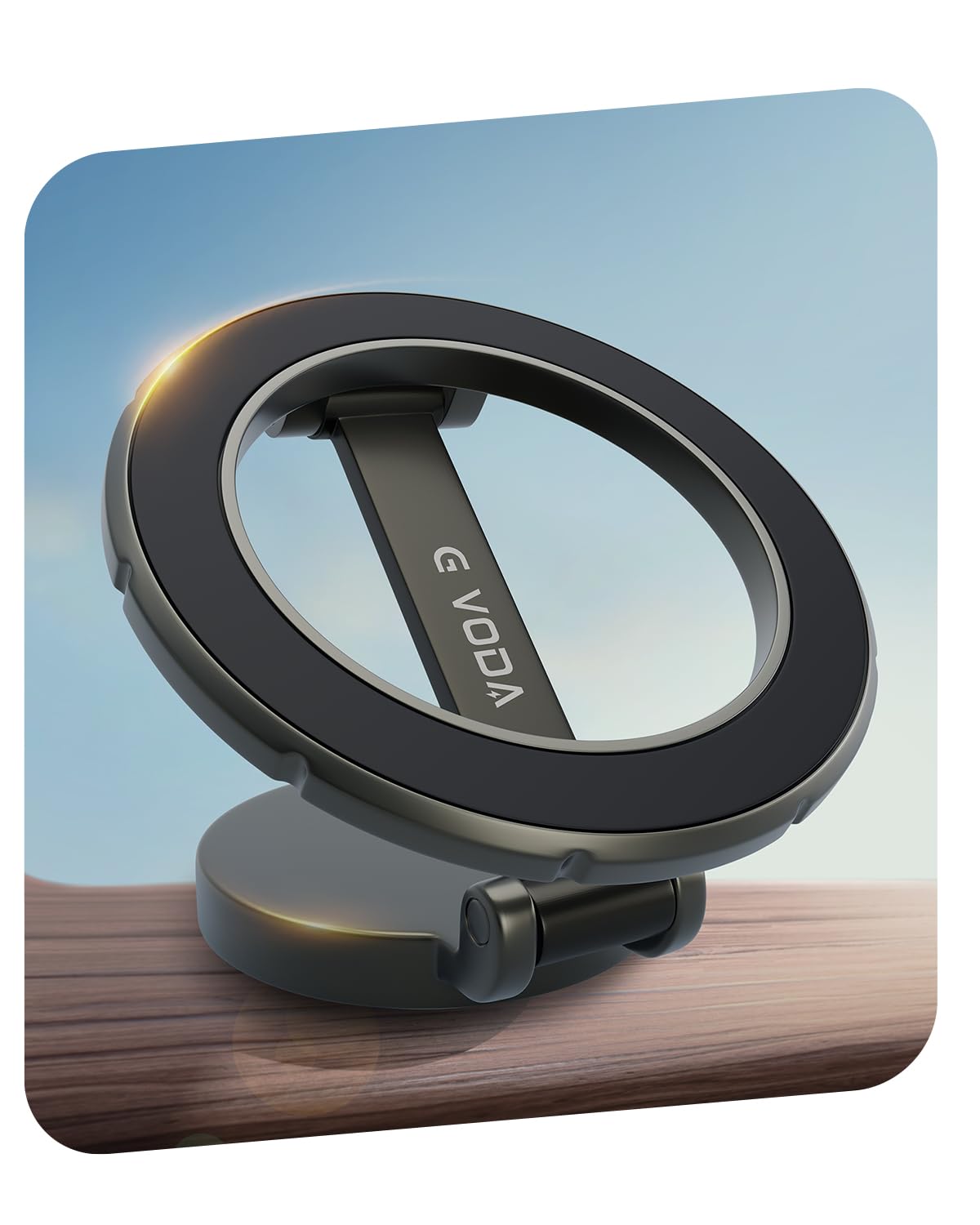 Se adapta a MagSafe - Soporte de coche para salpicadero de coche y pantalla Tesla [todo metálico], soporte ultra magnético para teléfono de coche, soporte de teléfono ajustable de 360°