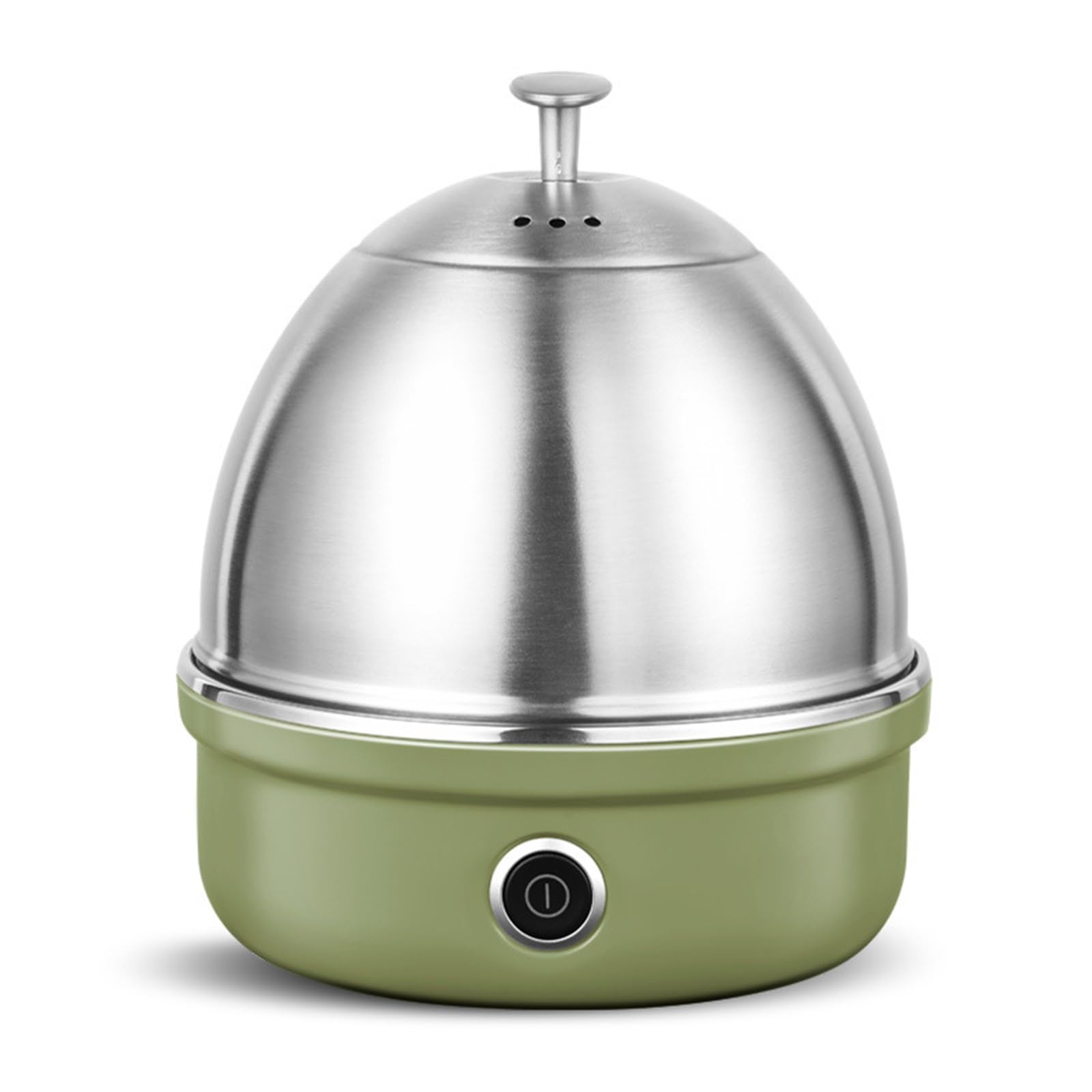 XYUERU Stainless Steel Electric Egg Cooker, Electric Egg Boiler Breakfast Machine, Automatic Steamer Multicooker Egg Cookers, Egg Custard Steaming Cooker(Green)