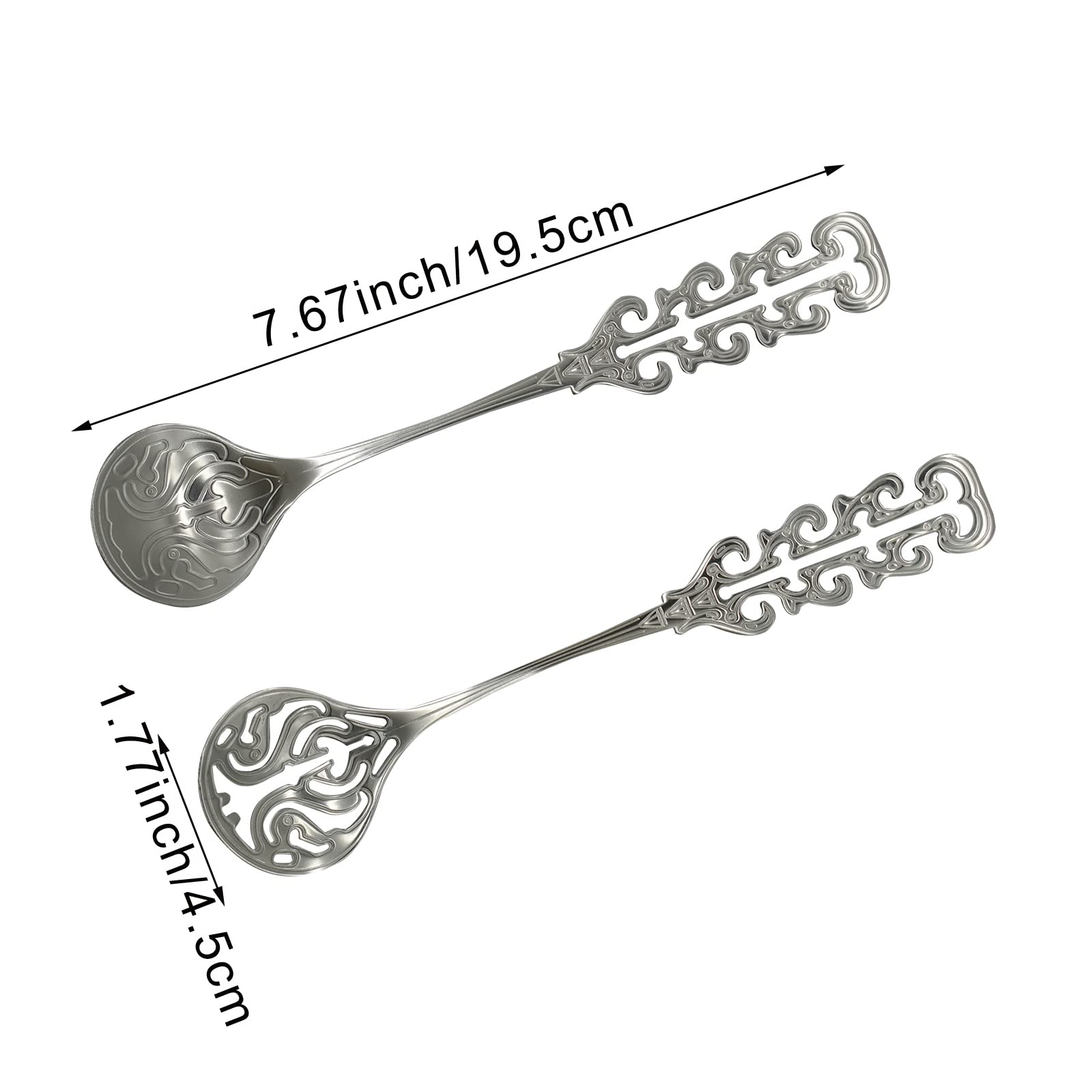 Amazon.com: Pinenjoy 2Pcs Vintage Coffee Stirrer Spoon 18/10(304