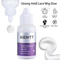 Vista 6 de Wig Adhesive Glue - Invisible Waterproof Hair Bonding Glue for Lace Front Wigs, Toupees & Hair Systems 38ml Strong Hold Cosmetic Glue, Sweat-Proof