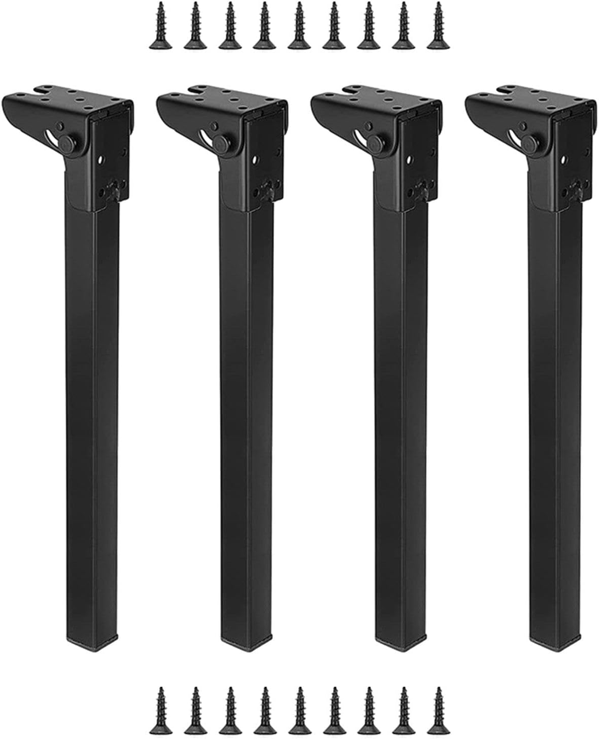 Ioensy Pack of 4 Folding Table Legs, Foldable, Stable, Portable, for Computer Desk, Height 70cm