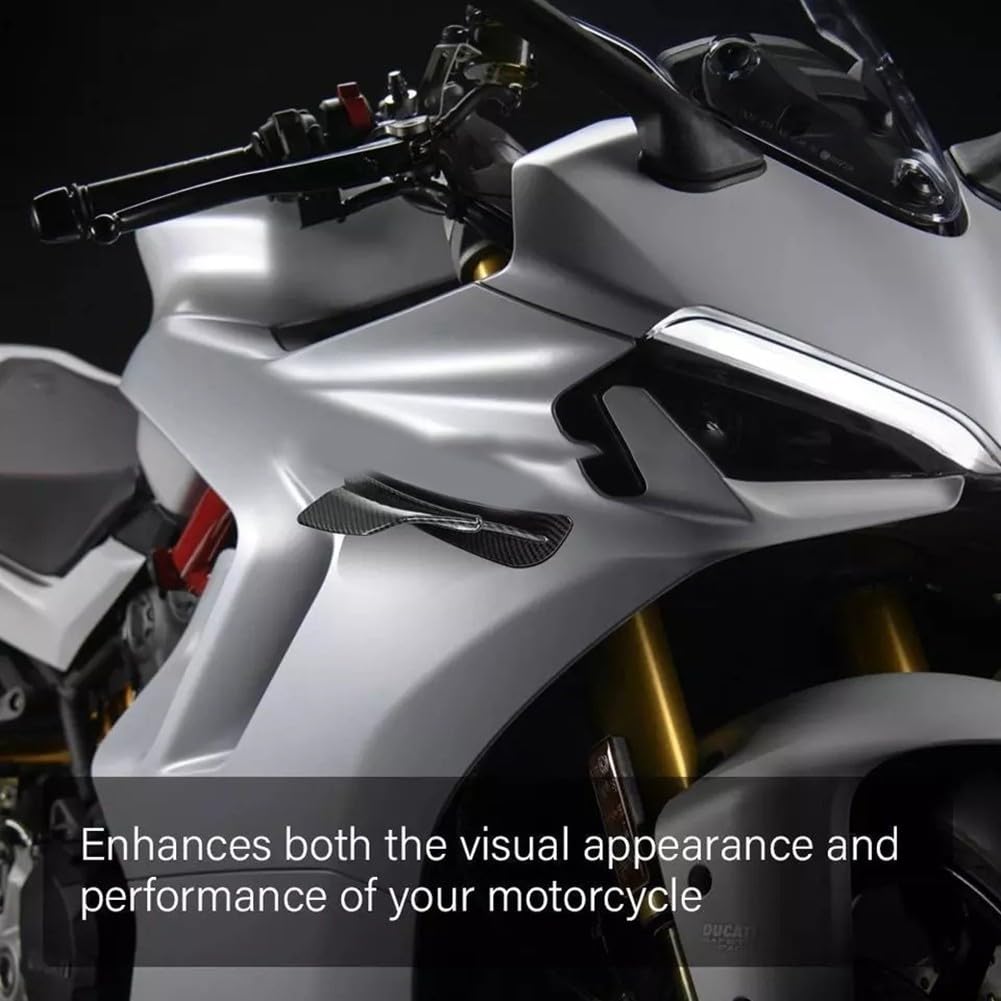 Eleganti alettoni in carbonio per Ducati Panigale V2 V4 migliorano l'aspetto della moto