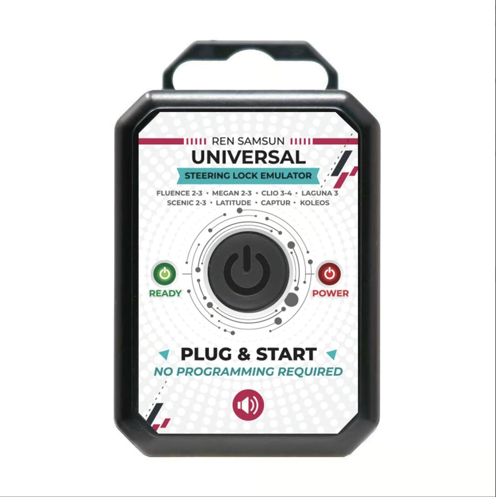 Emulador ESL ELV compatible con Renault | Megane 2 3 Clio 3 4 Scenic Laguna 3 Fluence Captur | Fallo bloqueo dirección | Diagnóstico Plug & Play | No compatible con Laguna 2