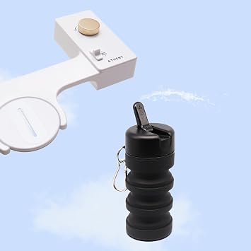 TUSHY Classic Gold Bidet & Onyx Travel Bidet Bundle