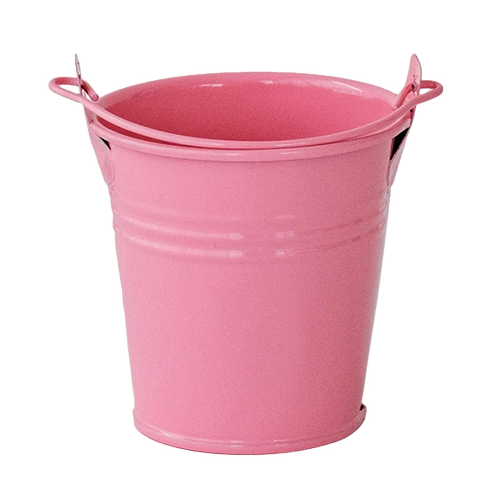 Glifora Storage Bucket with Handle - Thickened Anti-Rust Iron Container, Flower Pot Desktop Organiser for Makeup Brush and Pen