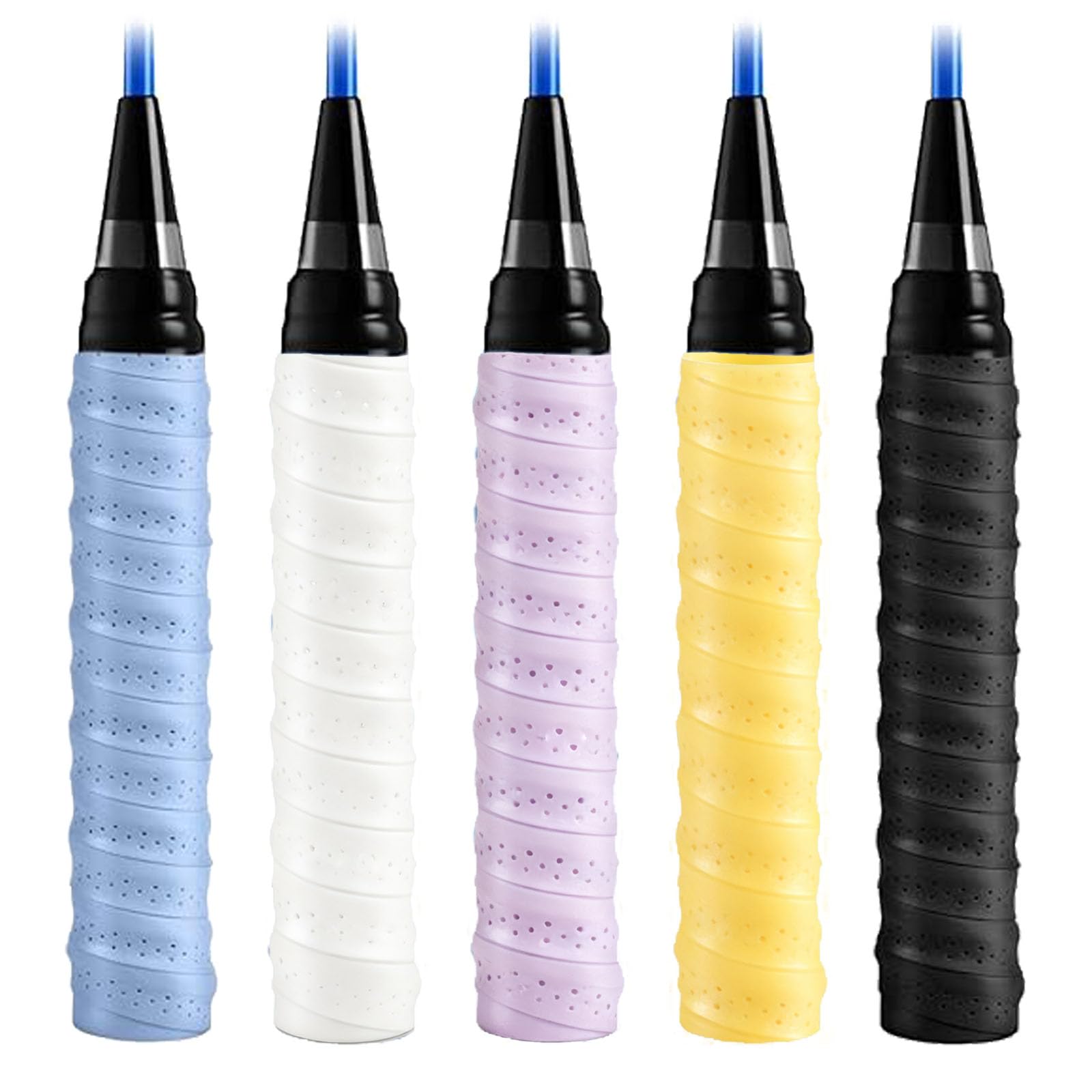 5 Pack Badminton Grip, Towel Grip for Badminton Racquet, Tennis Racket Grip, Sweat-Absorbent and Anti-Slip, Durable Grip Tape for Badminton, Tennis, Squash Racket Handle-image-46