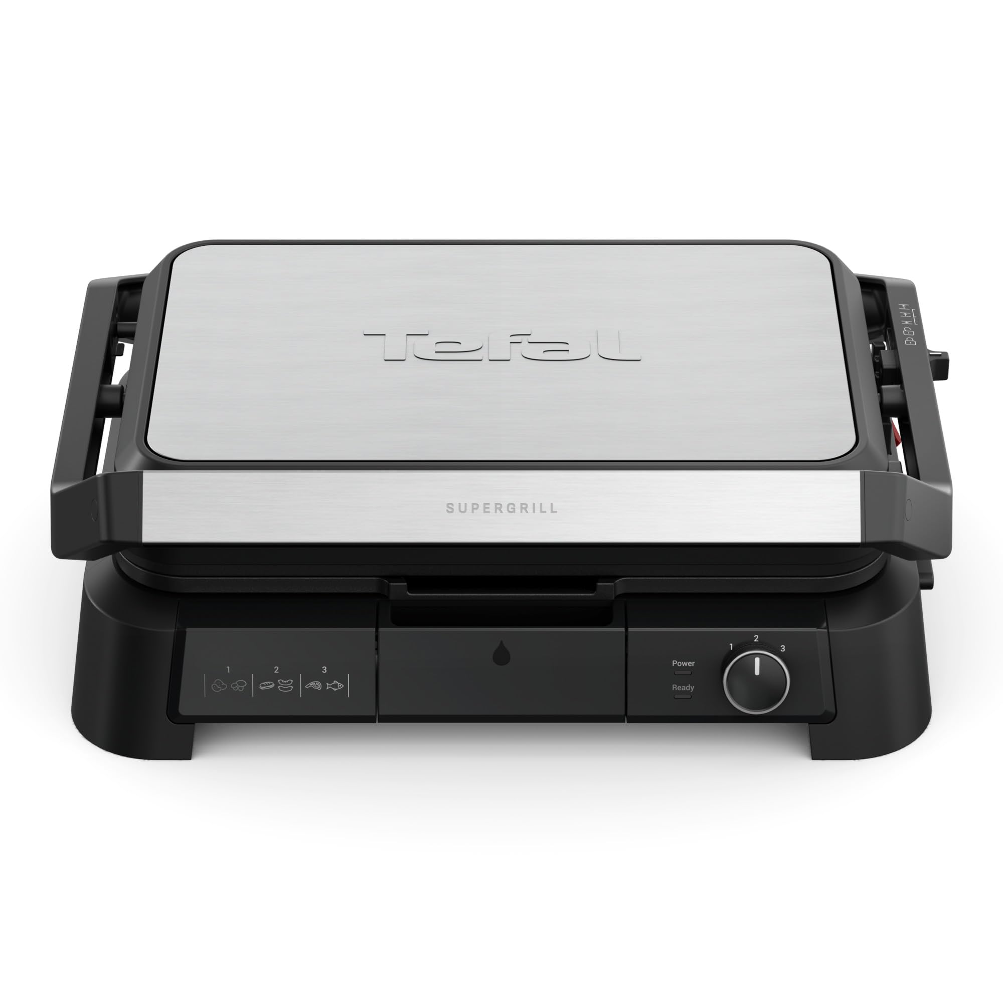Tefal SuperGrill 3-en-1 XL, Gril de contact, Barbecue, Position four, Thermostat réglable, Surface XL, 2200W, GC520DE0