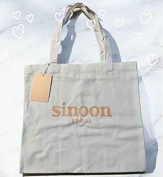 Amazon.co.jp: sinoon シヌーン 韓国 ロゴ トートバッグ エコ