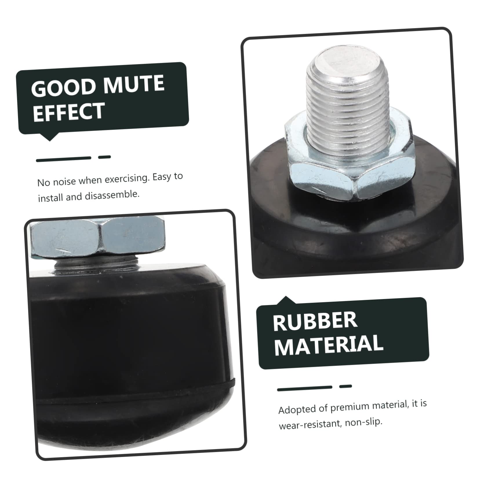 Happyyami 1Set High Elastic Roller Skates Brake Adjustable Stoppers for Double Row Skates Easy to Install Sturdy Non Slip Skating Supplies Black