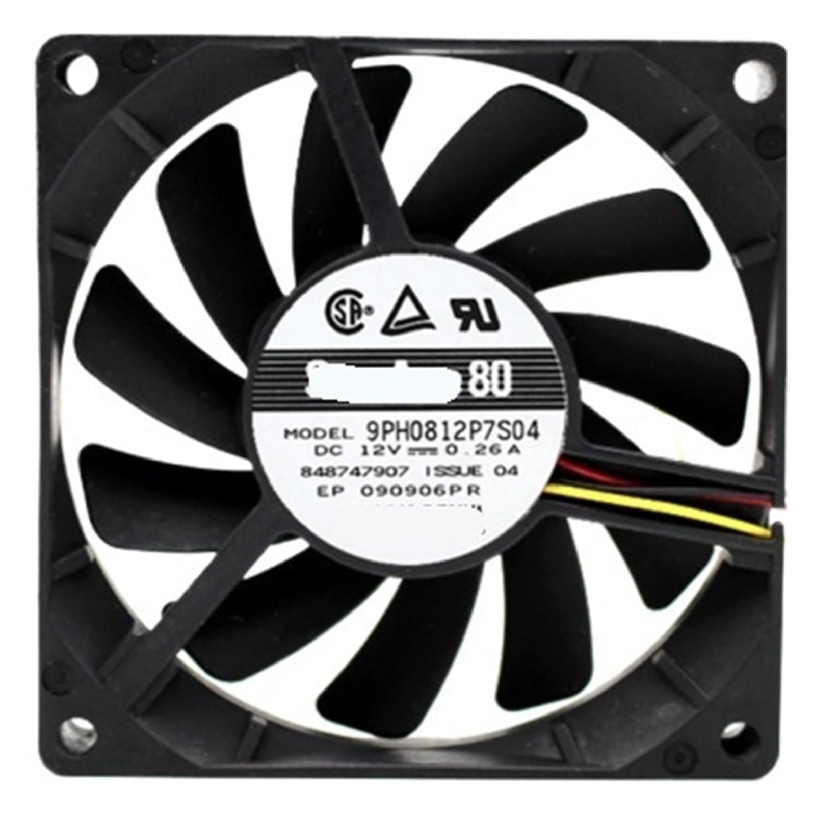 LZIKKGKI 9PH0812P7S04 12V 0.26A 8015 4-Wire cooling fan