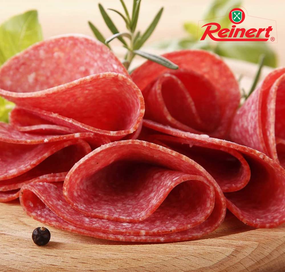 Reinert magere Geflügelsalami - leckere Salami aus Truthahnfleisch mit geringem Fettanteil ca. 2 Kg - Geschenkidee in Spitzenqualität - WF-10114