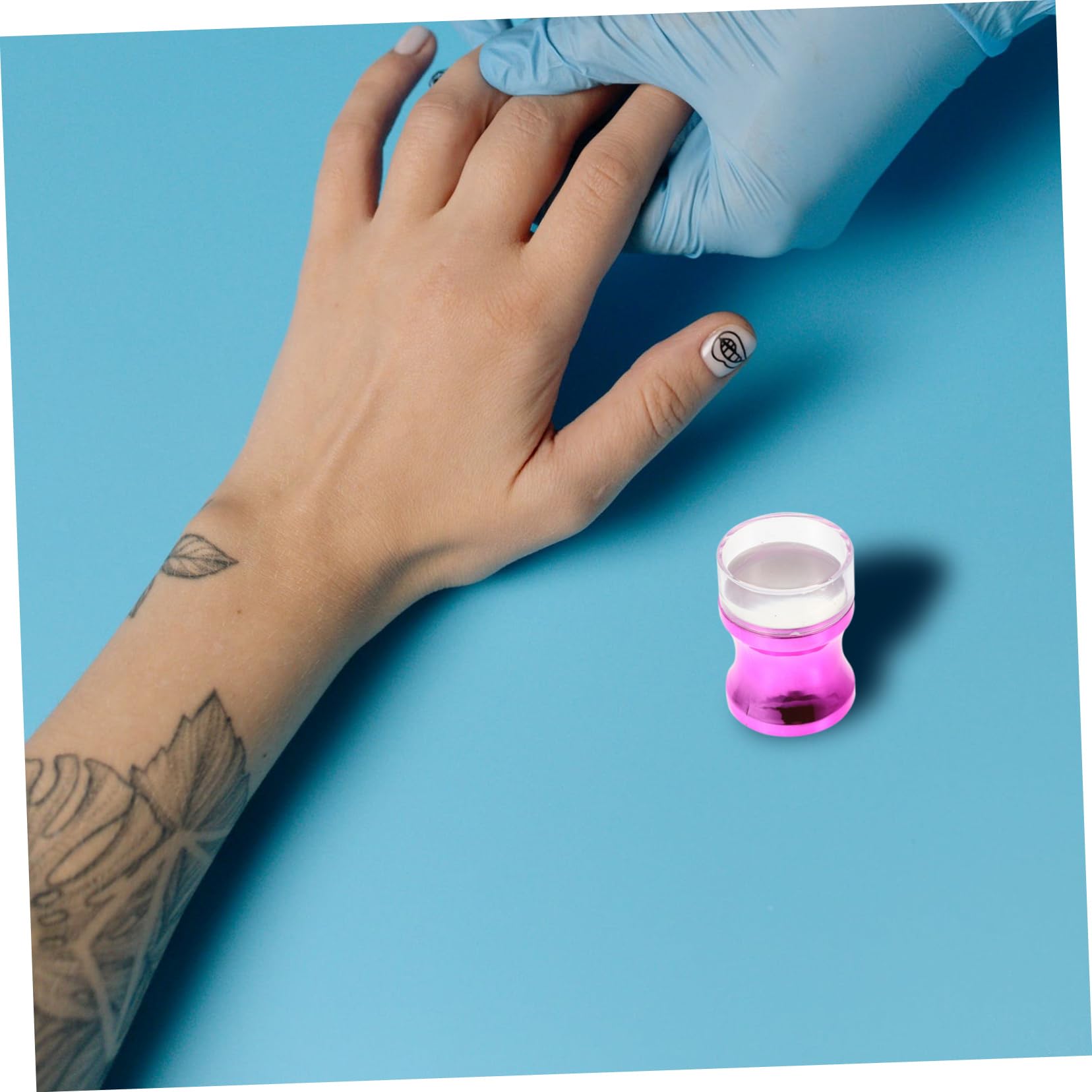 Healvian 4sets Timbratori Per Unghie Silicone Stampi Per Manicure Professionale e Strumenti Leggeri e Pratici Per Design Di Unghie Unici