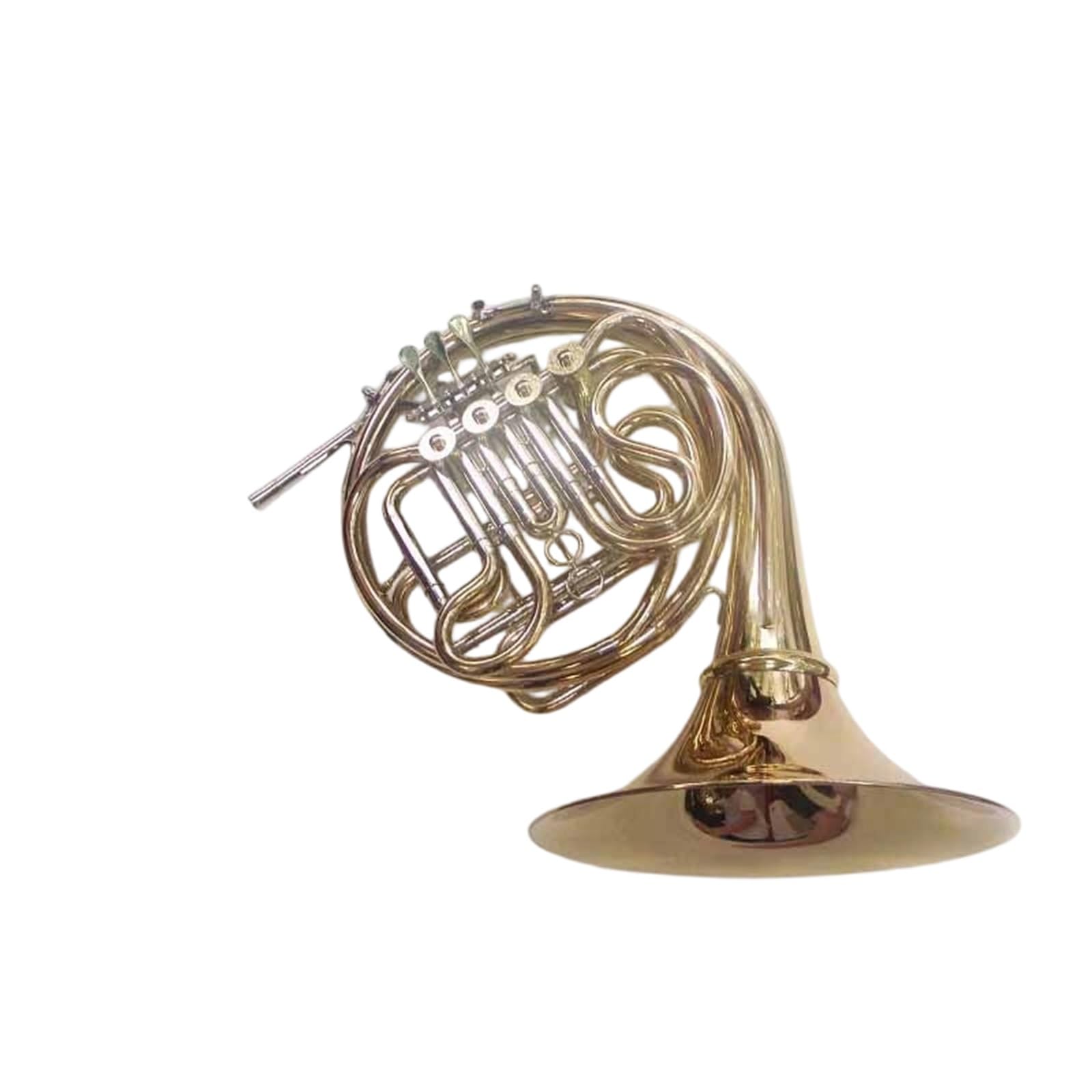 Instrument Muzyczny Waltornia Dwurzędowy Róg Francuski Korpus Z Mosiądzu Niklowanymi Klawiszami