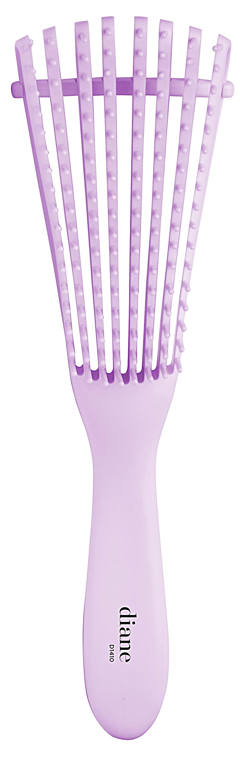 Diane Flex Detangler Brush, 8-Row Adjustable Bristles for Curly, Thick, and Textured Hair, Gentle Glide for Wet or Dry Detangling