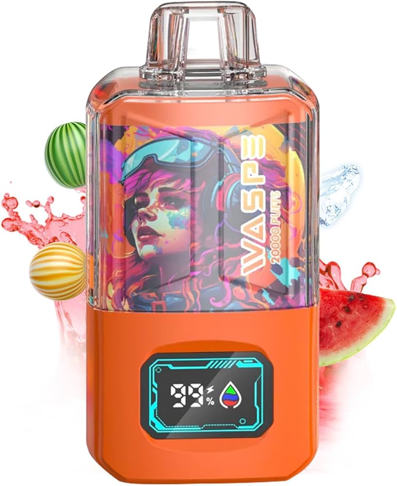 Amazon | 使い捨て 電子タバコ WASPE BOX 20000回吸引可能 LED