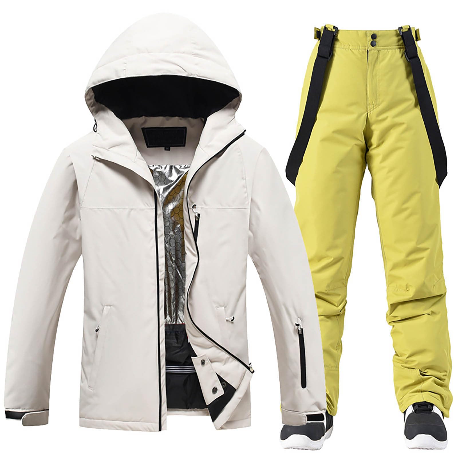 Conjunto térmico de esquí para hombre y mujer, para deportes de invierno, entrenamiento diario activo