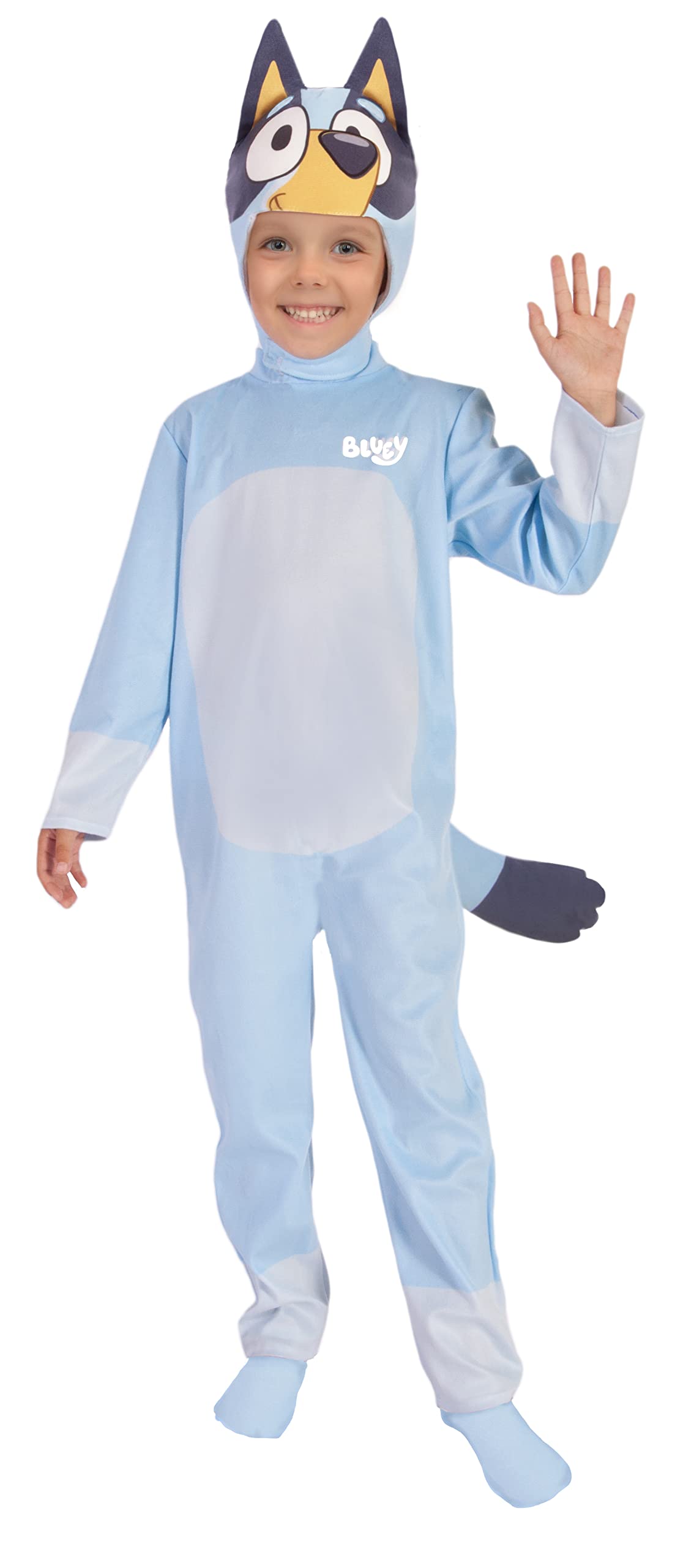 Ciao Bluey perrito mono peluche niño unisex disfraz original Bluey BBC