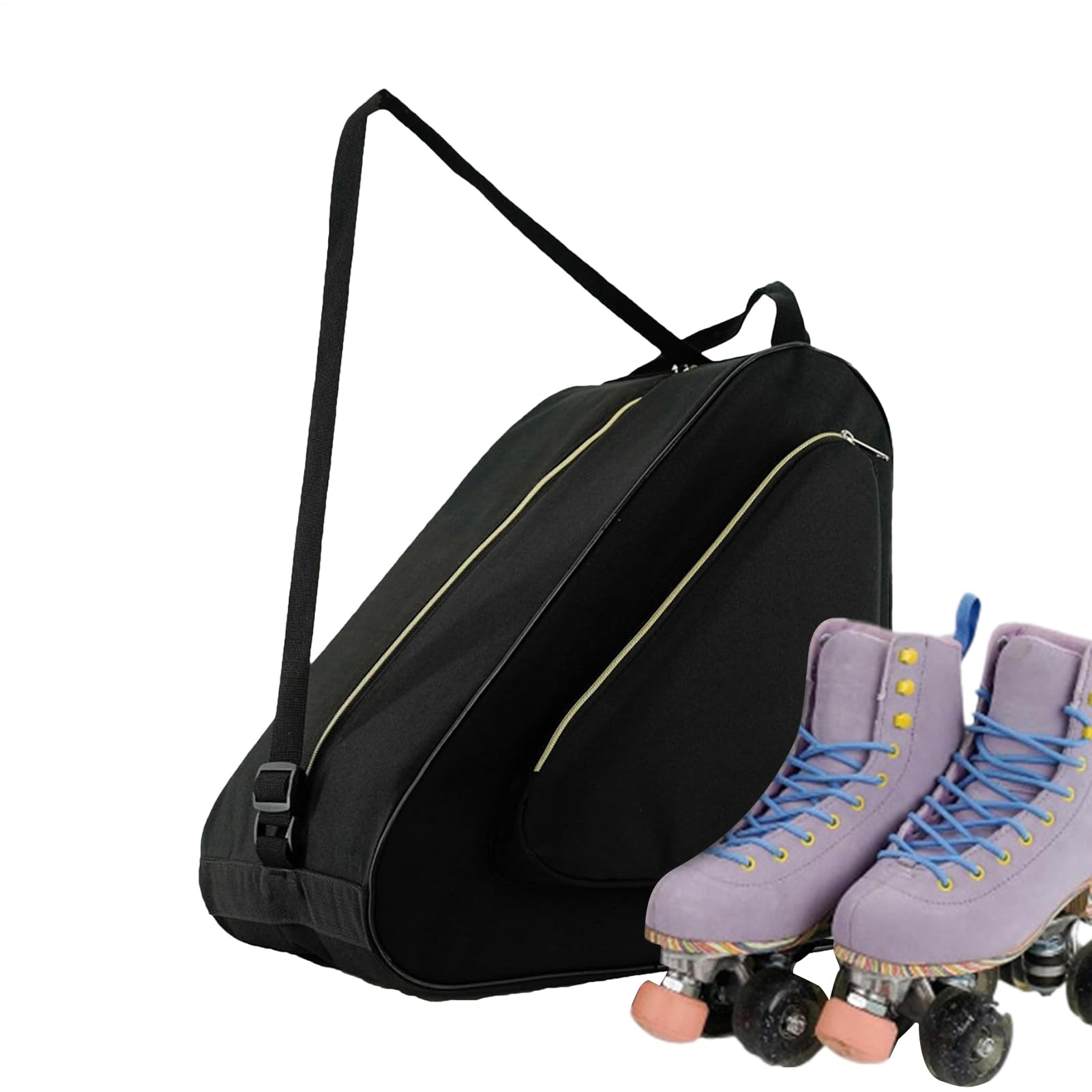 Borsa per pattini da ghiaccio, con cinghie regolabili, grande capienza, impermeabile, per attrezzatura da sci, viaggi, bambini, donne, uomini e ragazzi
