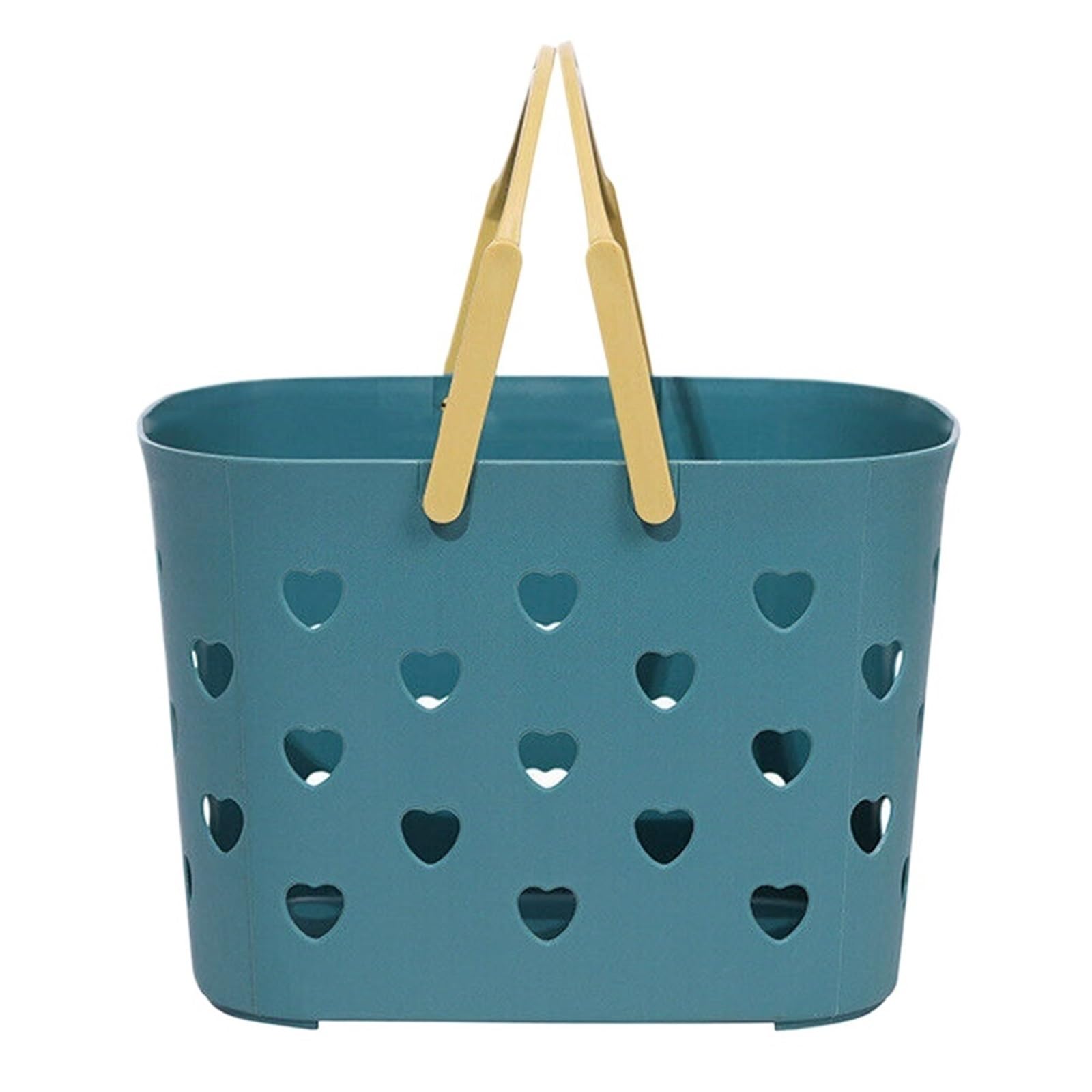 BAYNOPURIN Shower Bag Shower Caddys Basket Bathroom Organizer With Handle Hollow Out Toiletries Storage(Blue)