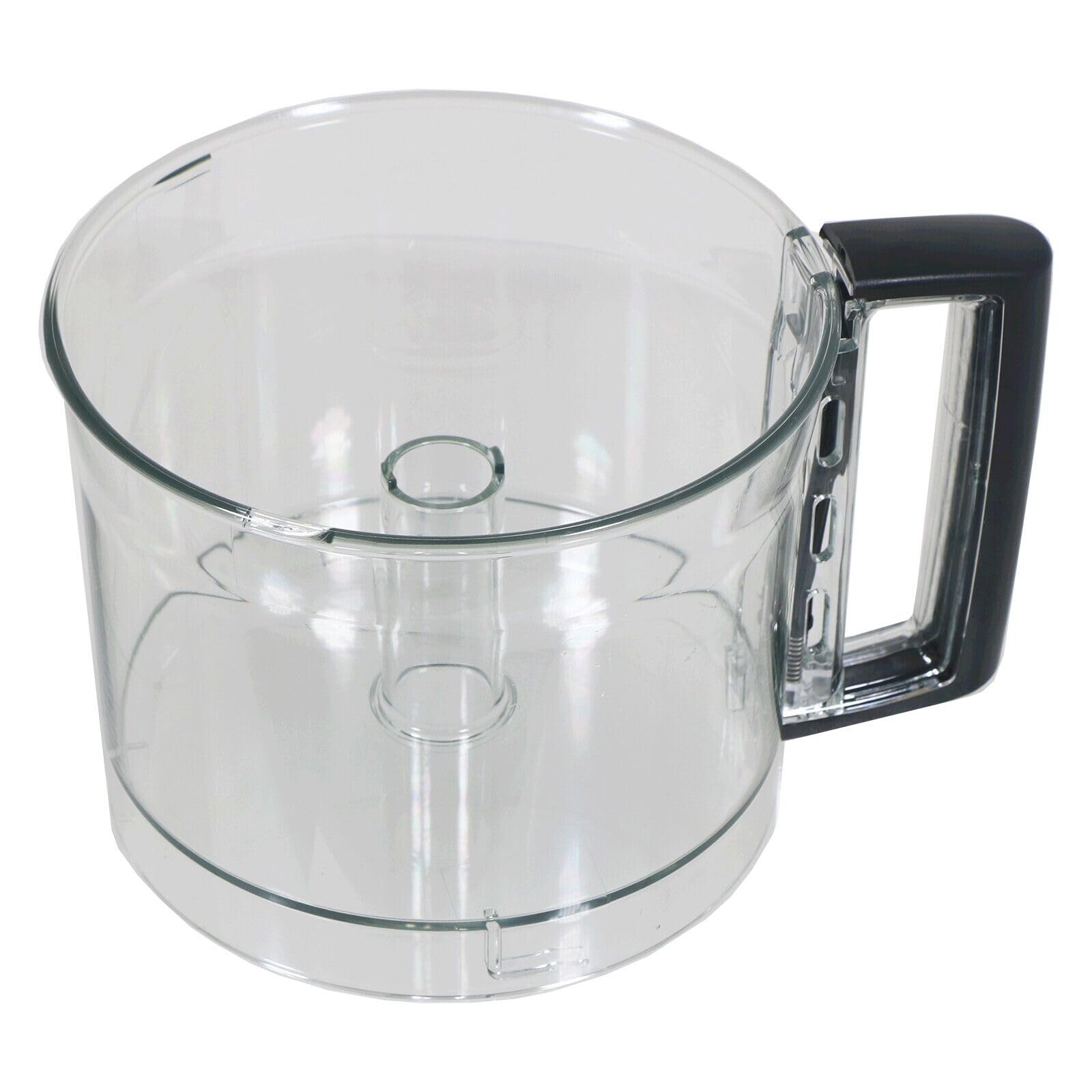 SPARES2GO Mixing Bowl Compatible with Magimix CS5200 CS5200XL Food Processor (Clear with Black Handle)