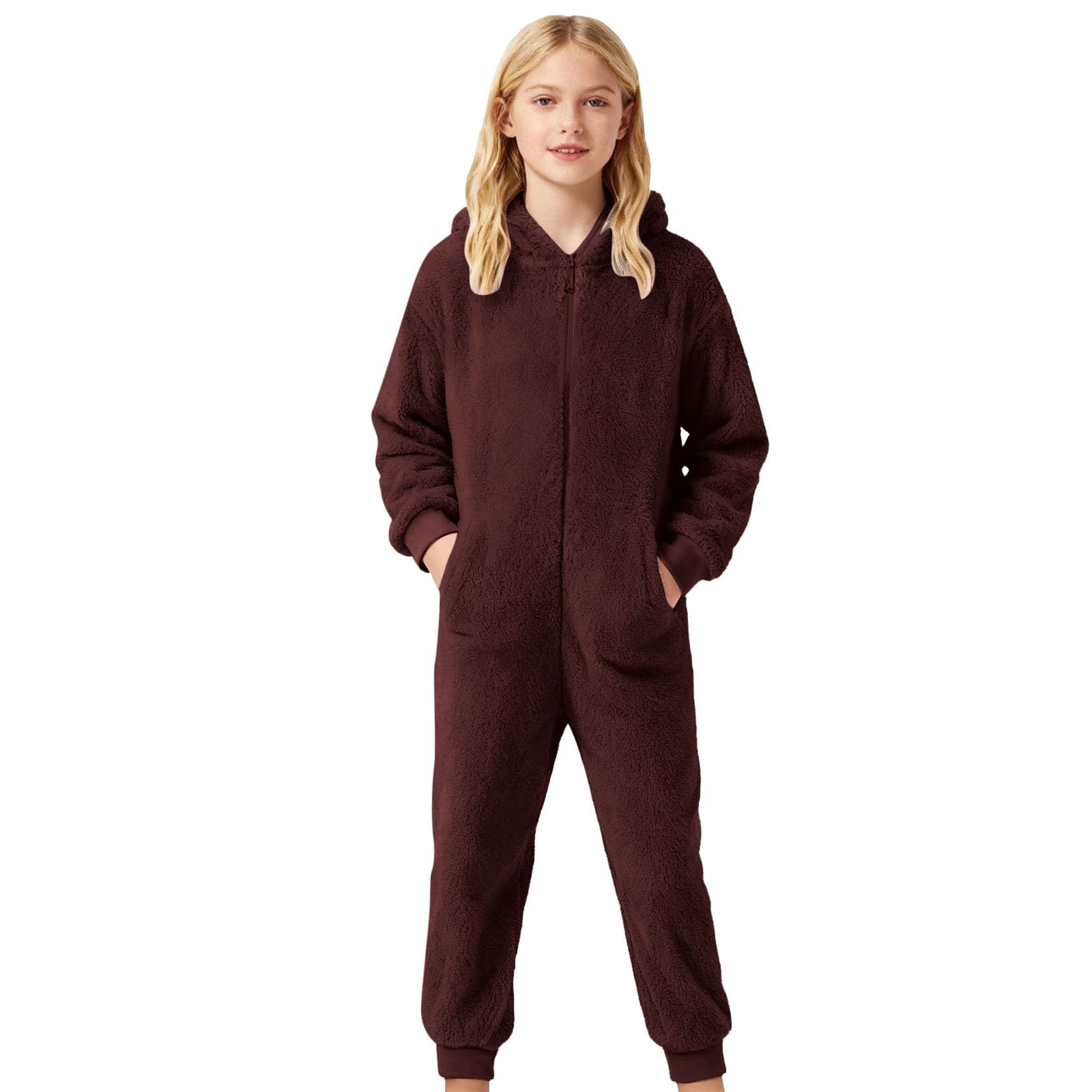 Tutina calda e accogliente con fodera in pile per bambini piccoli, morbida tuta con suole antiscivolo per un comfort interno ed esterno e una facile vestizione.