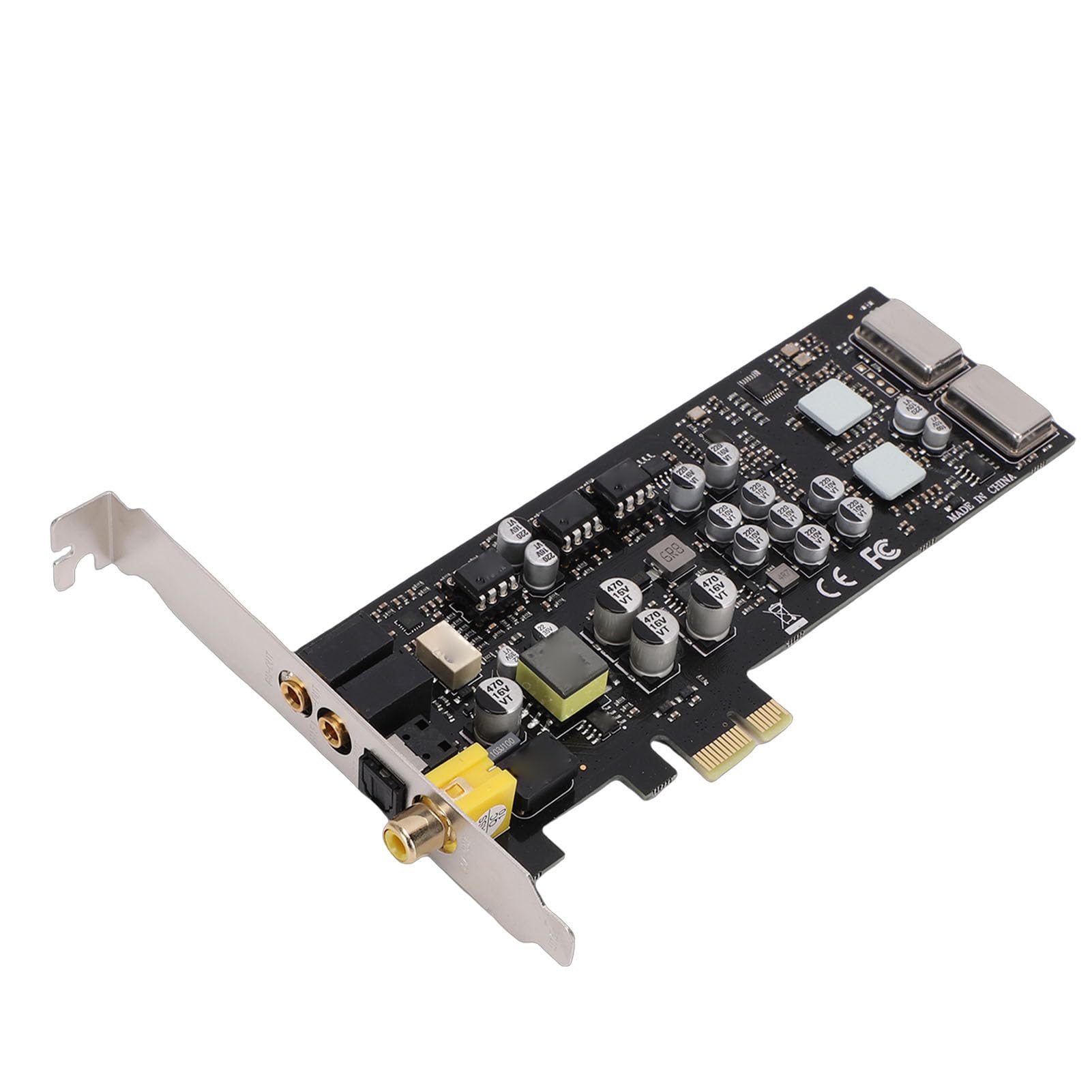 Cryfokt Scheda PCIE Elaborazione HiFi di Alta qualità per Appassionati di Giochi e Musica Staffa a Basso Profilo Inclusa