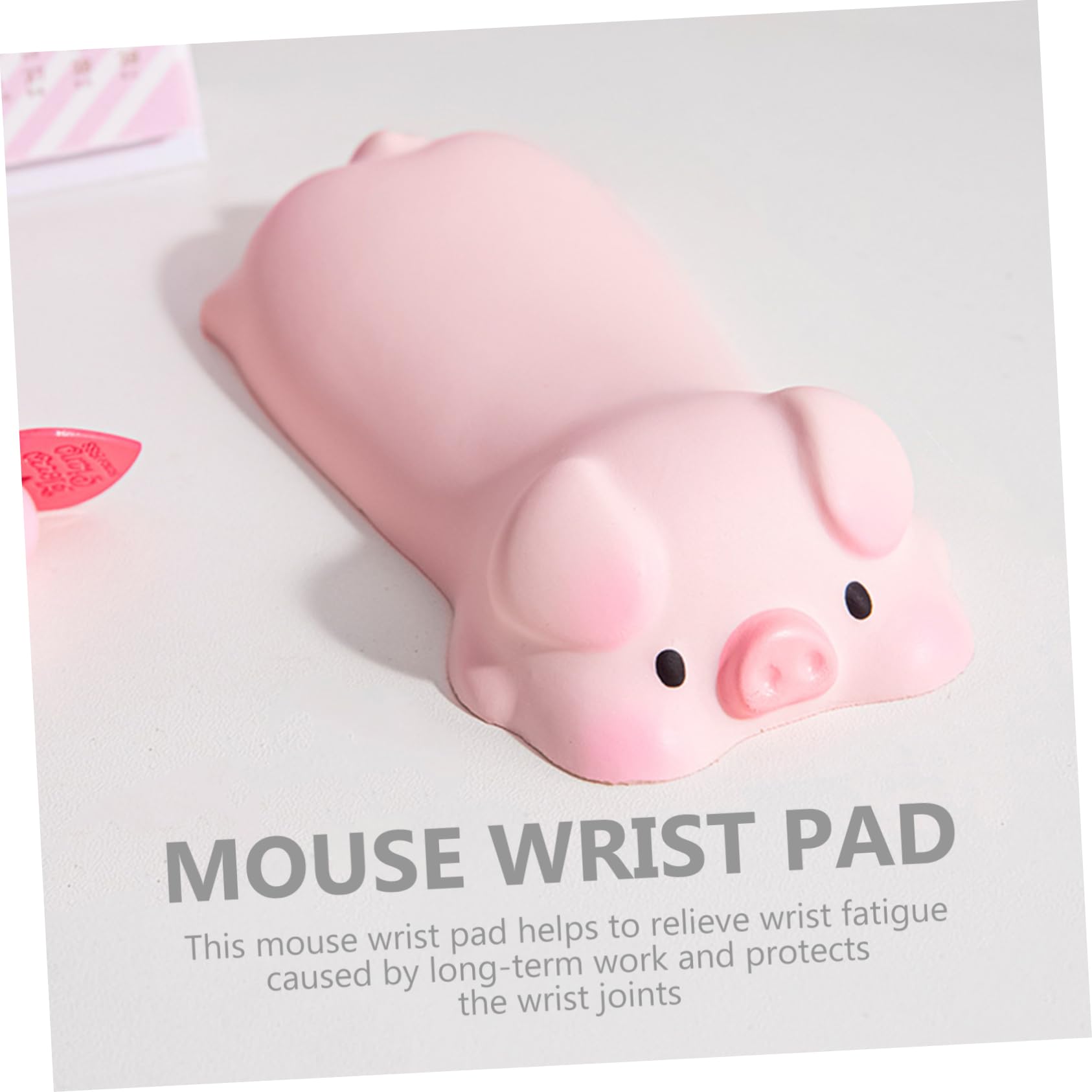 ARTIBETTER 5 Pezzi Tappetino Da Polso Per Mouse A Forma Di Cartone Animato Supporto Per Il Polso Poggiapolsi Simpatico Maialino Cuscinetti Ergonomici Nero Tappetino Per Mouse Da