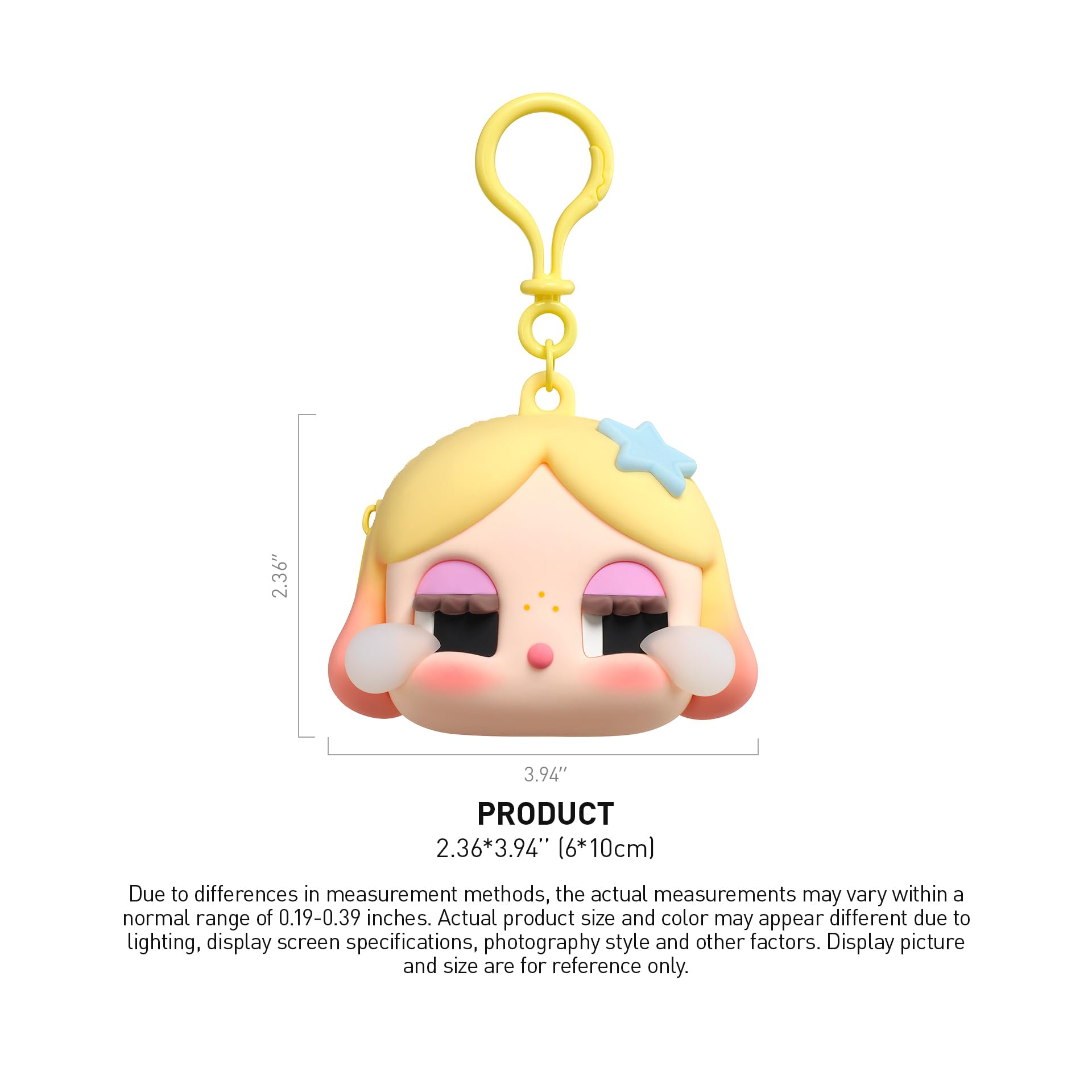 POP MART Crybaby Shiny Shiny Series-Earphone Case (Gold), Crybaby