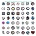 Efivs Arts 20pcs Mixed Random Rhinestone Snap Chunk Press Button Jewelry Charms 18mm for Snap Jewelry Making