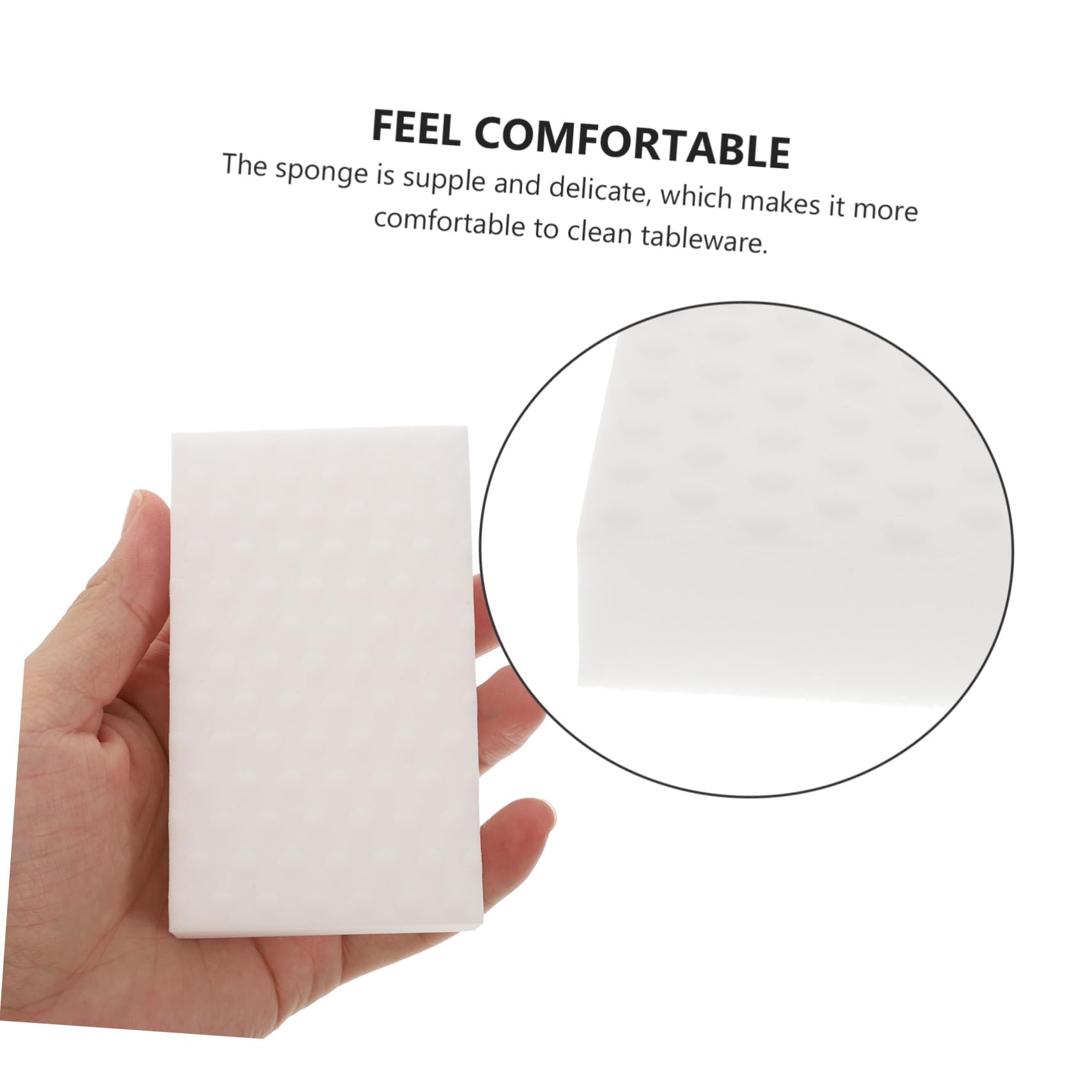 GALPADA Éponges de Nettoyage Haute Densité Trace en Blanches Lot de 10 Accessoires Pratiques Cuisine et Lavage Automobile