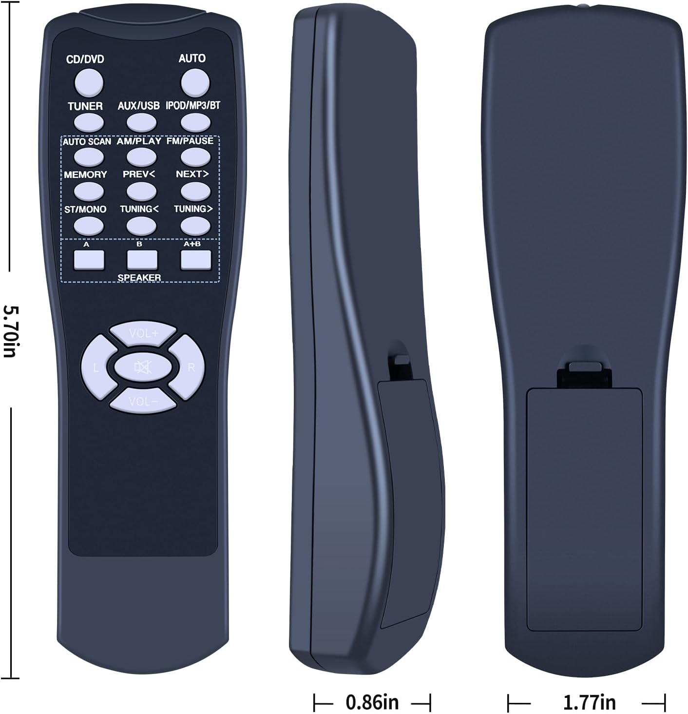 PZL New Replacement Remote Control for Pyle Home Theater Power Stereo Amplifier System PT272AUBT PT270AIU