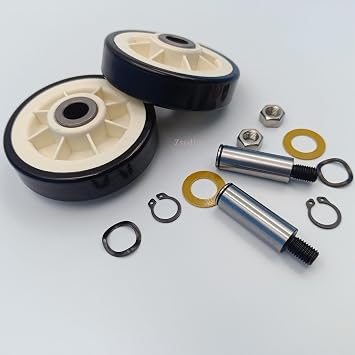 303373K Dryer Drum Support Roller, 2 PACK Roller Wheel Drum Support Kit for many brands Dryers -Replaces Part Numbers303373, 12001541, ER303373K, AP4008534 etc