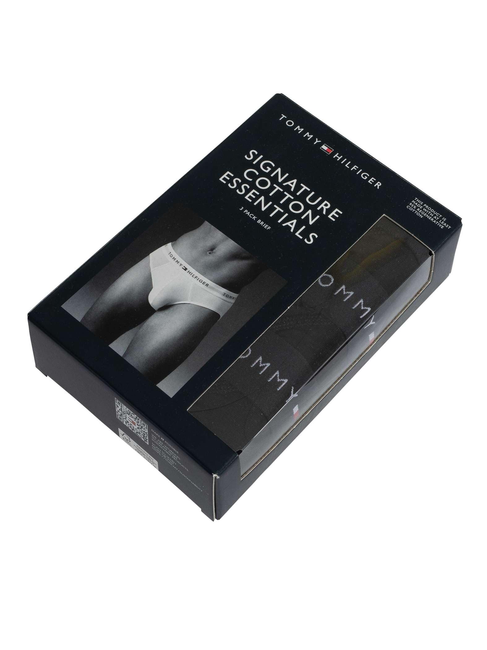 TOMMY HILFIGER Męskie 3P BRIEF DTM UM0UM03471, Czerwone, M, Czerwony (Blk/Blk/Blk), M