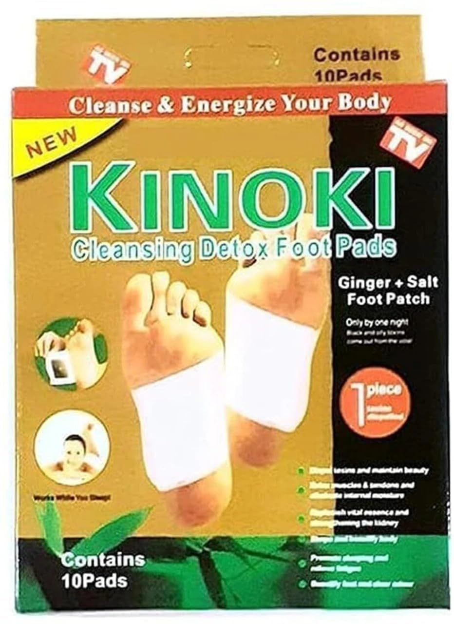 Detox Foot Pads 10 Pcs | Bamboo Vinegar Detox Foot Patch for Night Use | Foot Care Pads for Relaxation, Stress Relief & Sleep Support | Adhesive Cleansing Pads for Men & Women (100g)-picture-17