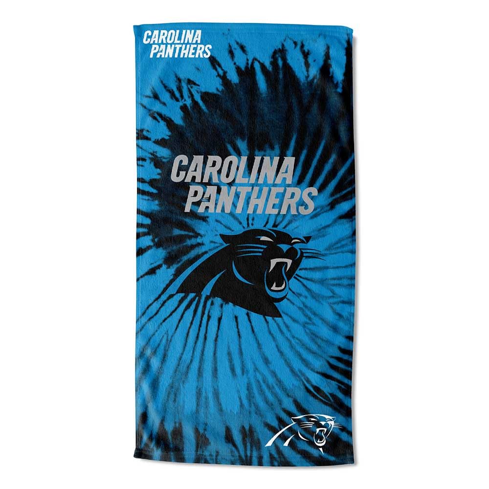 Northwest NFL Carolina Panthers Unisex-Adult Beach Towel, 30" x 60", Psychedelic