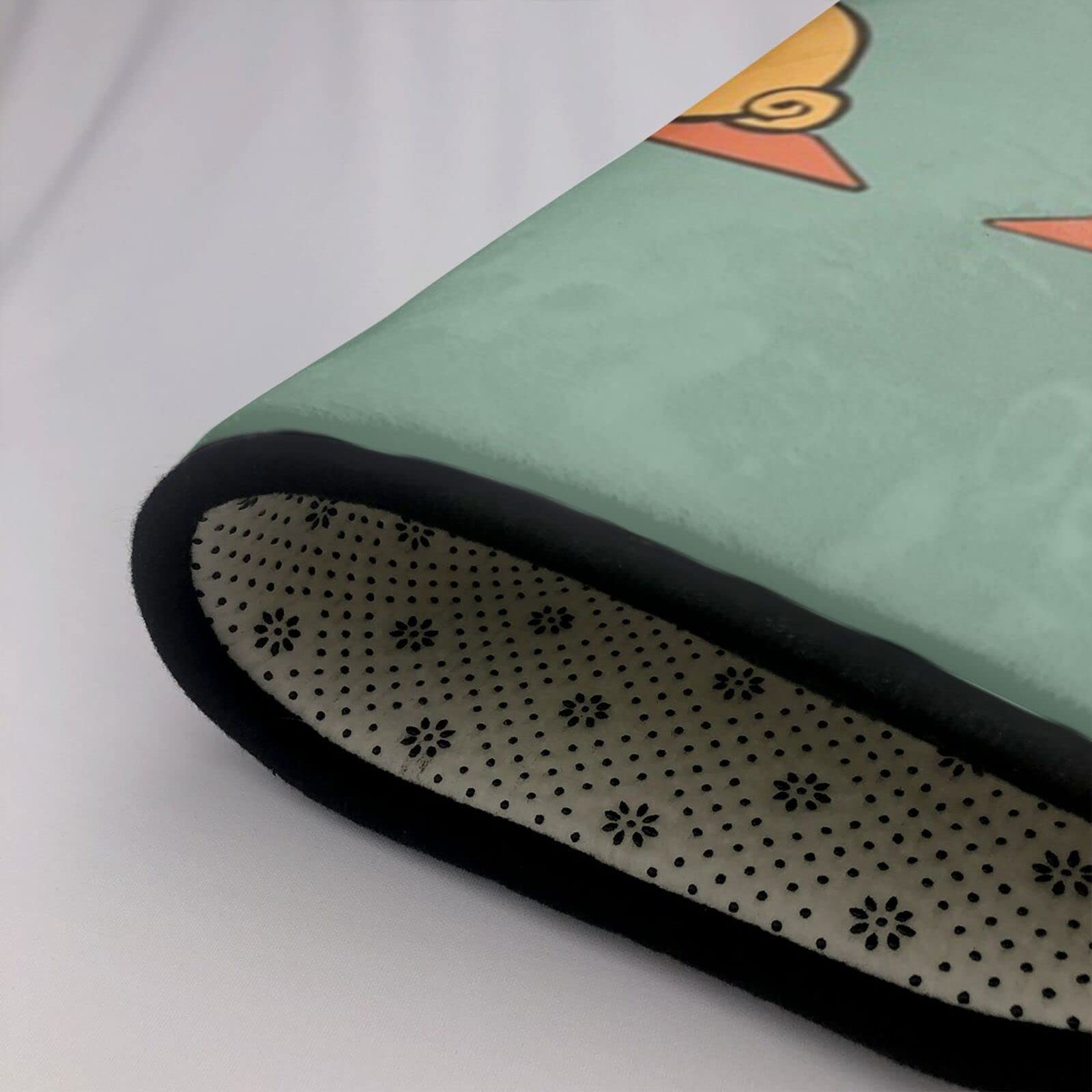 Tapis moderne imprimé carlin de yoga 150 x 100 cm - Flanelle antidérapante tapis de sol tapis