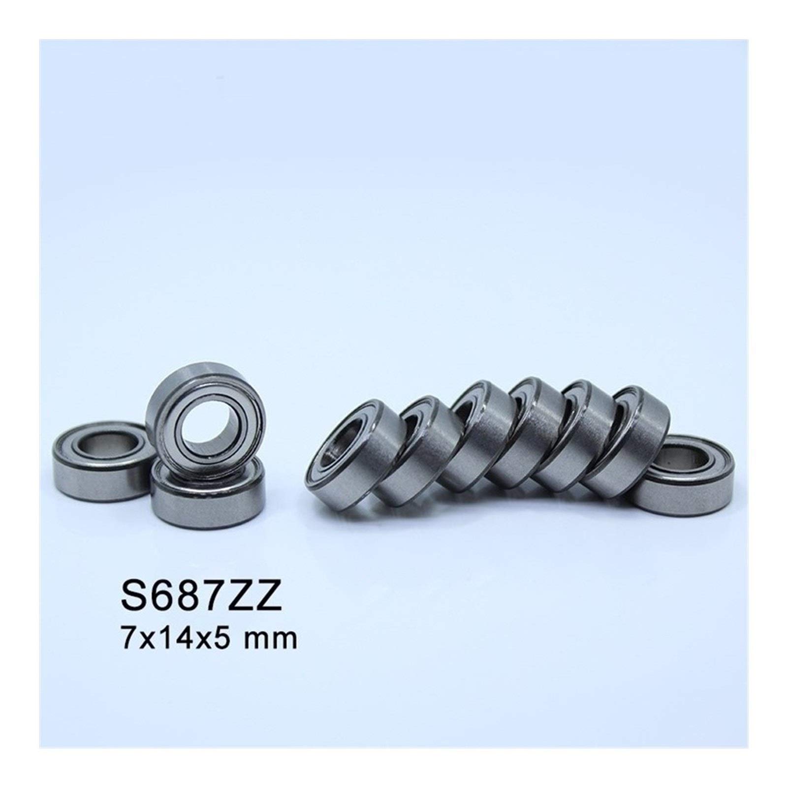 Amazon.com: XKHLQLPEF S687ZZ Deep Groove Ball Bearing ABEC-1 440C