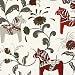 Produktbild Fabulous Fabrics Halbpanama weiß, Blume, 150 cm breit  Halbpanama zum Nähen von Kissen, Vorhängen und Tischdecken  Meterware erhältlich ab 0,5 m