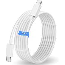 6ft USB C to USB C Braided Cable, 45W PD Fast Charging & High-Speed Data Sync Cord for Google Pixel 10/10a/9/Pro/8/7, for Samsung S26 Ultra/S25/S24 for School Students Office/Travel/Home Men Women
