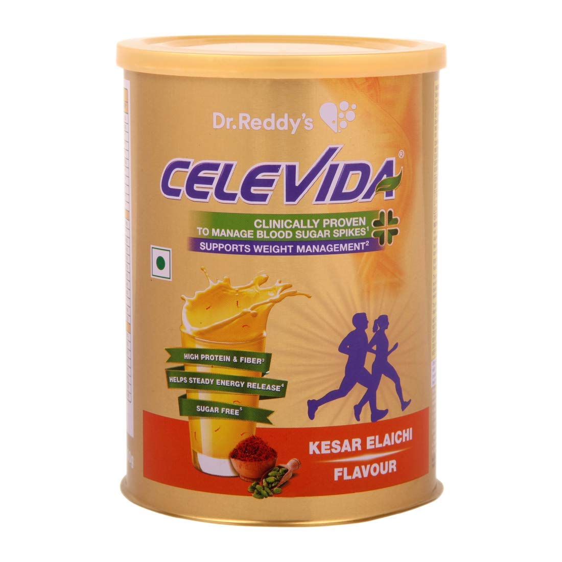 CELEVIDADiabetes and Weight Management Nutrition Health Drink 400 gm (Kesar Elaichi Flavor)