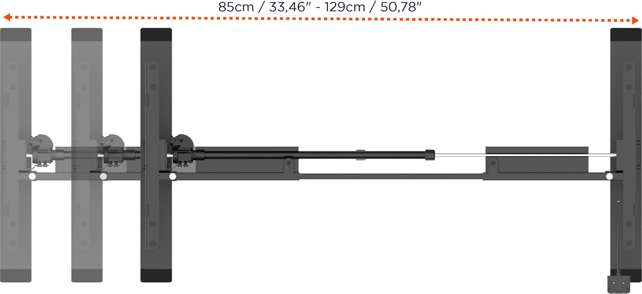 celexon elektrisch höhenverstellbarer Schreibtisch Economy eAdjust-71121 - schwarz