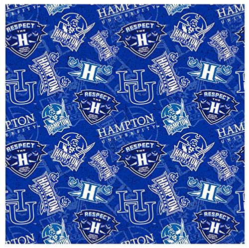 Premium Hampton University Pirates Tone on Tone Quilting Cotton Fabric - 100% Cotton by The Yard for Creative Projects