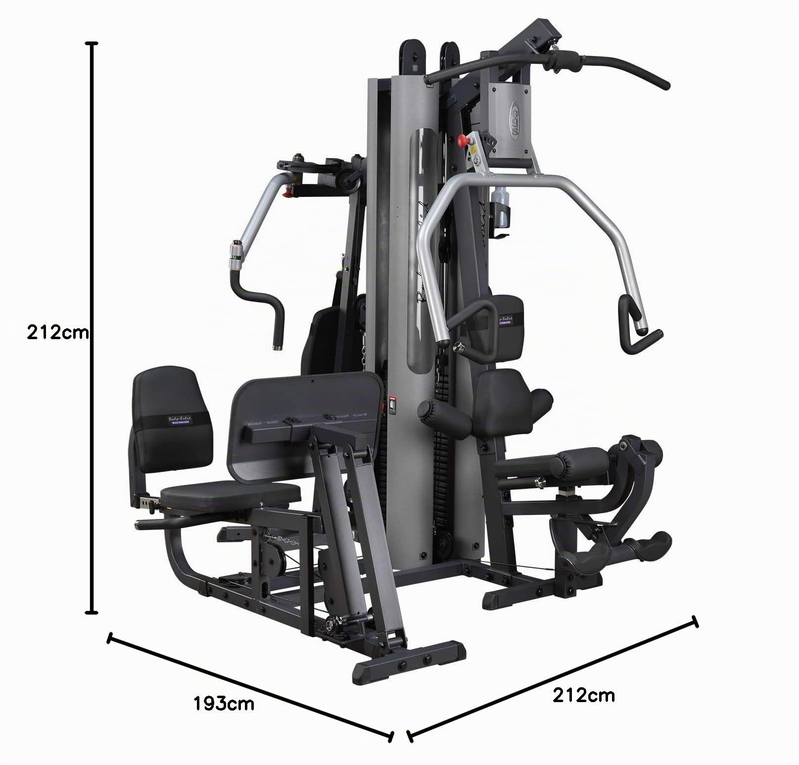 Body-Solid G-9U Kraftstation | Ganzkörpertrainer | inklusive 2X 95kg-Steckgewichtsblock | Home-Gym | Fitnessstation | Multi-Gym | Power-Tower für zuhause
