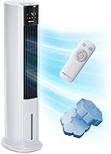 Pro Breeze OmniAir Turmventilator mit Wasserkühlung - Luftkühler mit Fernbedienung, 4 Modi, 4 Gebläsestufen - Ventilator leise - Mobile Klimaanlage ohne Abluftschlauch - Verdunstungskühler, 7L