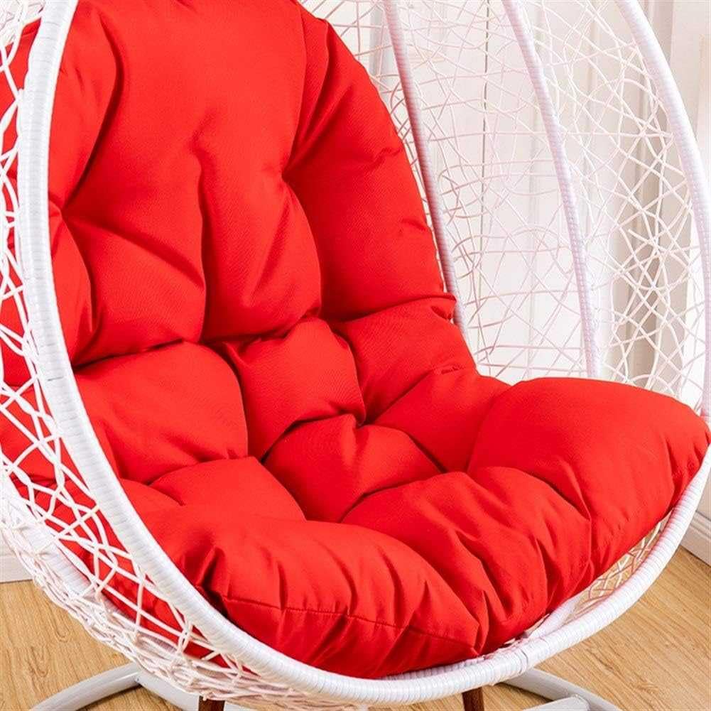 Cojín grueso para silla colgante con respaldo suave y tela impermeable de alta densidad