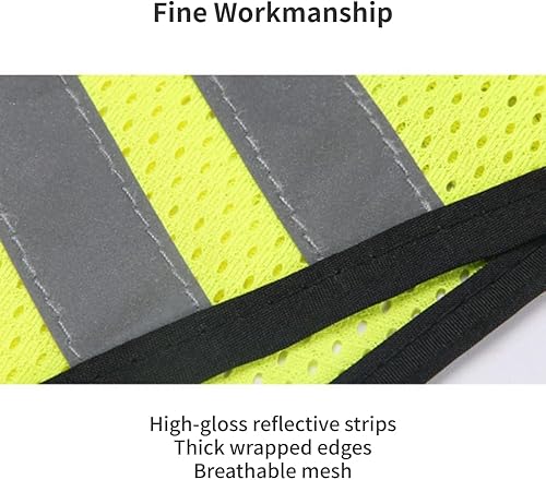 Miniatura 4 de Chaleco reflexivo del trabajo de la construcción de la alta visibilidad del chaleco de la seguridad para los hombres