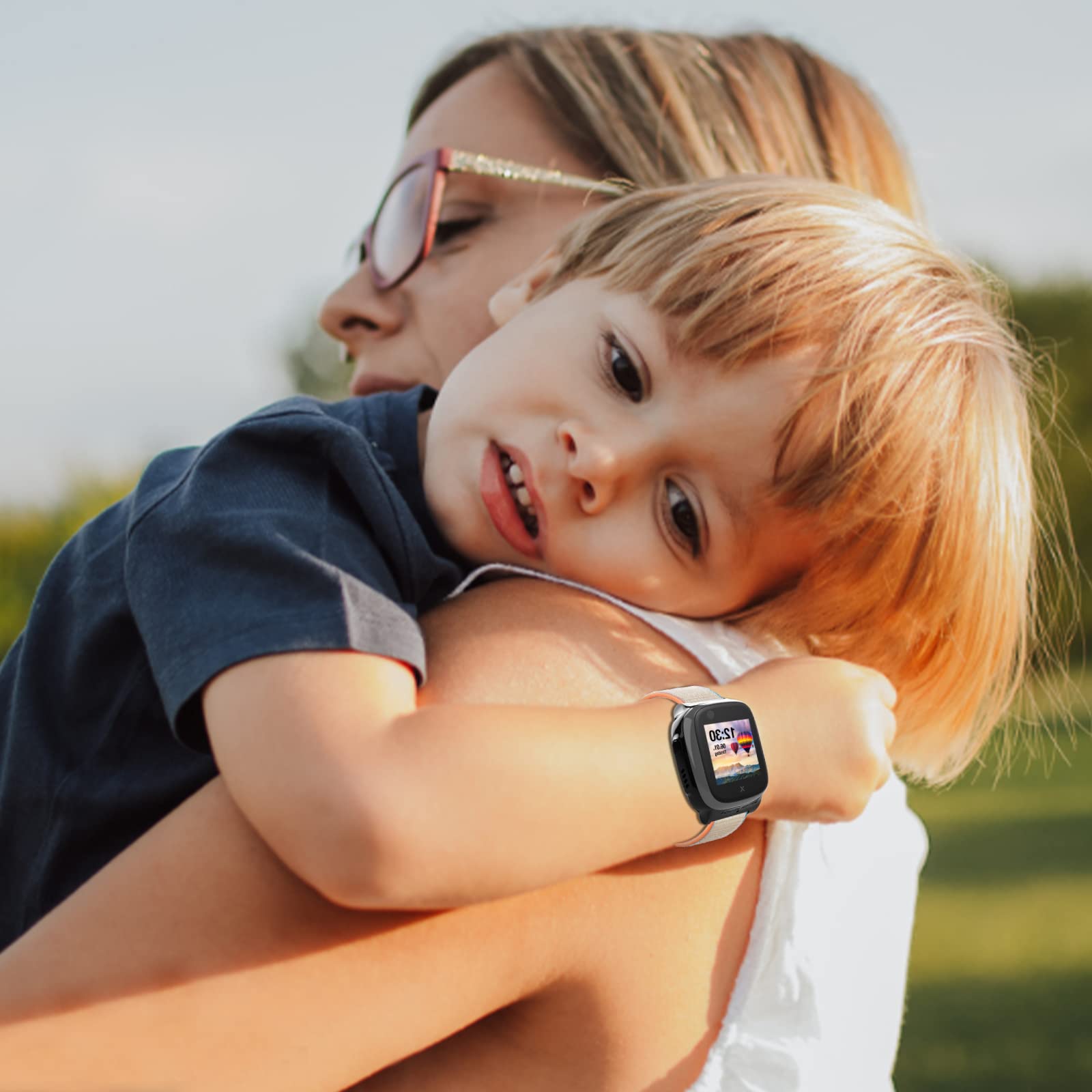 4-Piezas Correa Compatible con Xplora X5 /XGO 2/XGO 3, orrea de Reloj Deportivo de Nailon de Repuesto Ajustable y para Niños y Niñas Compatible con Xplora X5 Play/XGO 2/XGO 3