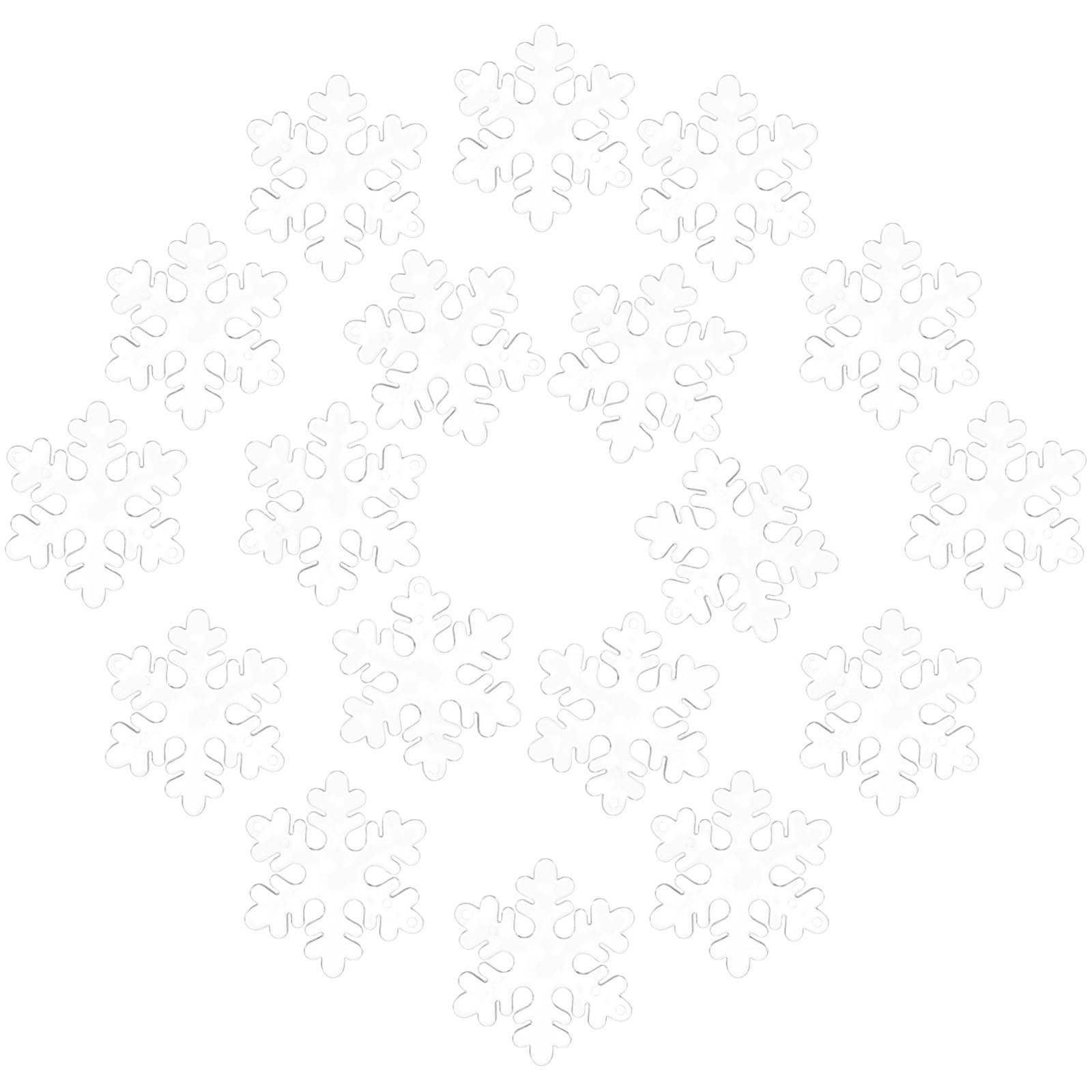 TOYANDONA 500 Pièces Ornement Suspendu Flocon de Neige en Acrylique | Réutilisable, Petit Format Compact, Style Festif, Adapté Hôtels et Centres Commerciaux, pour Garçon et Filles